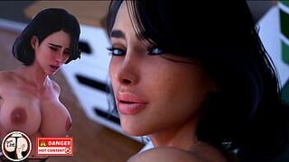 Возбужденная милфа-мачеха с огромными дынями и большой задницей соблазнила пасынка - самые горячие сексуальные моменты. - (Милфи Сити - Линда) - порно видео